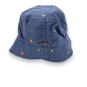 O'Neill Blue Bucket Hat with Embroidered Flowers
